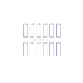 King Engine Bearings Connecting Rod Bearing Set for 1989-1990 Oldsmobile Cutlass Ciera (CR6664XP 010)