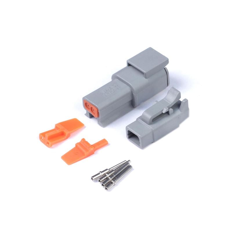 Haltech Plug and Pins Only - Matching Set Deutsch DTM-2 Connectors (7.5 Amp) (HT-031012)