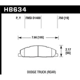 Hawk Performance Super Duty Brake Pads (HB634P.750)