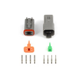 Haltech Plug and Pins Only - Matching Set of Deutsch DT-4 Connectors (DT06-4S + DT04-4P) - ( 13 Amp) (HT-031114)