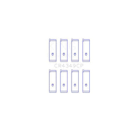 King Engine Bearings Connecting Rod Bearing Set for 2006-2019 Toyota Yaris (CR4349CP0.25)