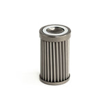 Deatschwerks In-line fuel filter element stainless steel 40 micron. Fits DW 110mm housing (8-02-110-040)