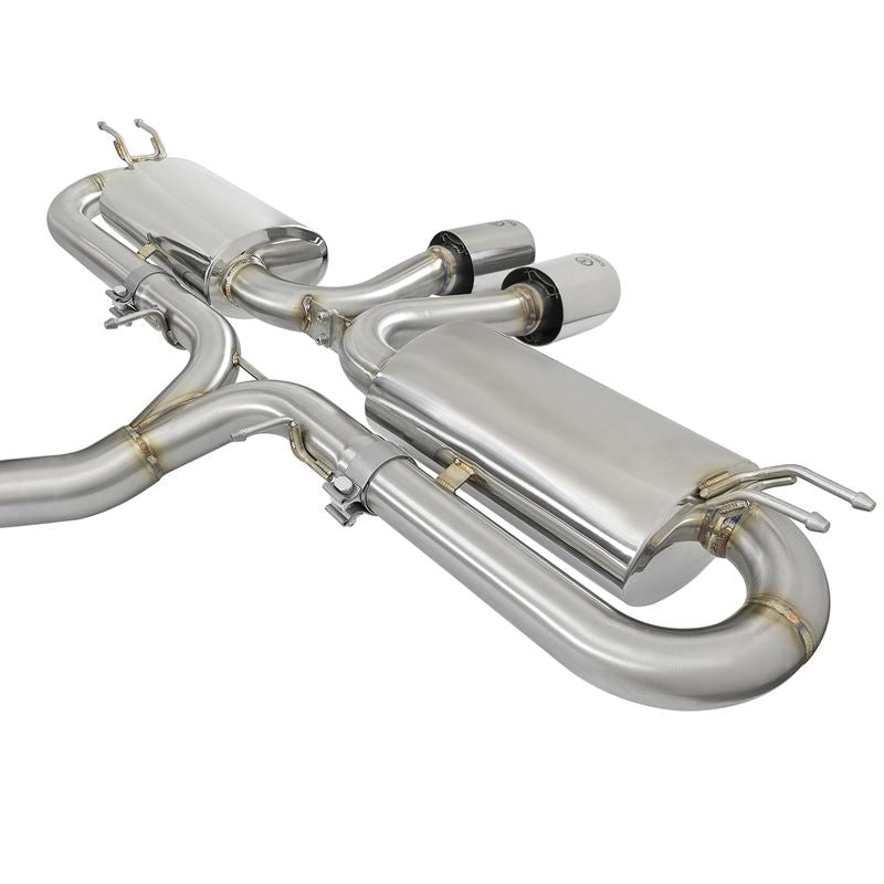 Takeda 3 IN 304 Stainless Steel Cat-Back Exhaust w/ Center Polished Tips (49-36618-P)