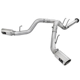 aFe ATLAS 4 IN Aluminized Steel DPF-Back Exhaust System w/Polished Tip (49-03065-P)