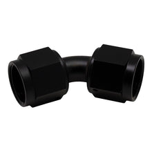 Load image into Gallery viewer, DeatschWerks 8AN Flare Female Swivel 45-Degree to 8AN Flare Female Swivel - Anodized Matte Black(6-02-0213-B)