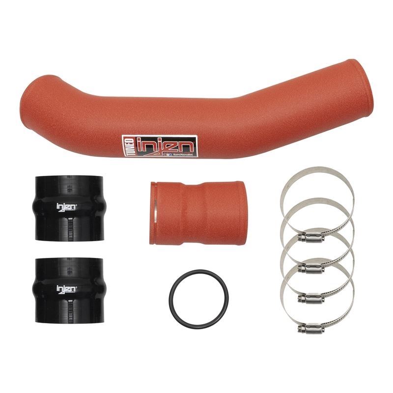 Injen SES Wrinkle Red Intercooler Pipes for 17-22 Ford Super Duty (SES9004ICPHWR)