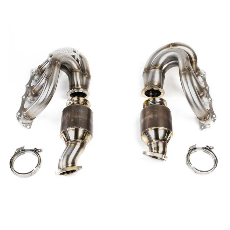 Fabspeed 981 RENNKRAFT Modular Headers w/ HJS Catalytic Converters 15-20(FS.POR.981GT4.MH.SCCB)