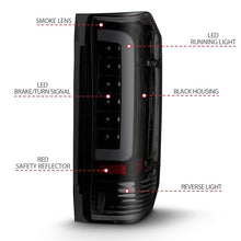 Load image into Gallery viewer, ANZO USA Tail Light Assembly, LED, Smoke Lens, Black Housing, Pair, (311351)