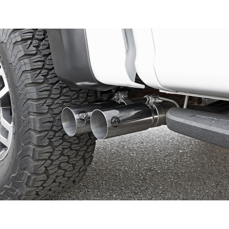 aFe Rebel Series 3 IN 409 Stainless Steel Cat-Back Exhaust System w/Polished Tip (49-43091-P)