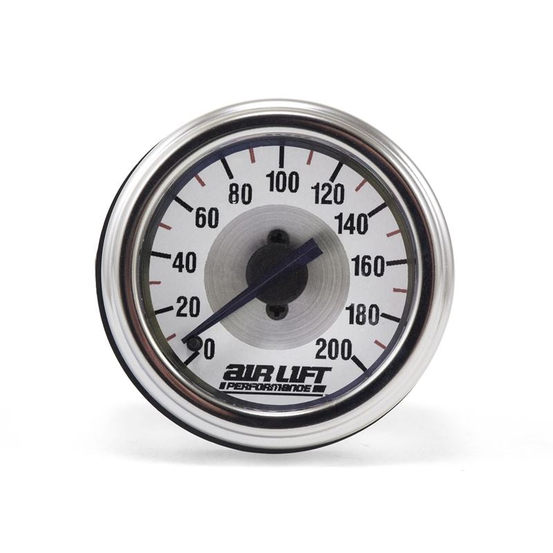 Air Lift Performance Single Needle Gauge- 200 PSI (26227)