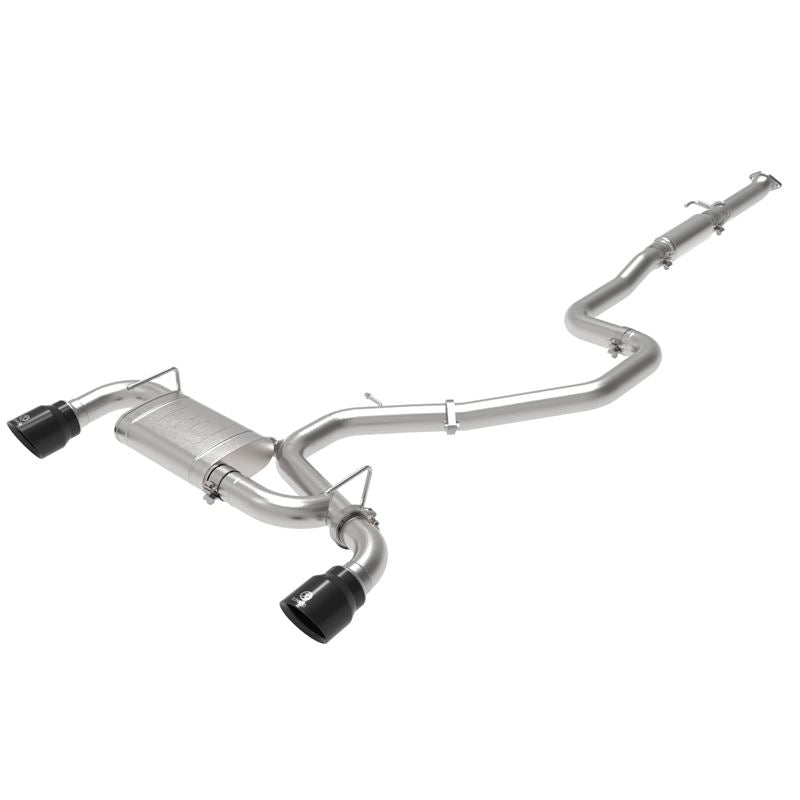 aFe Takeda-ST 3 IN 304 Stainless Steel Cat-Back Exhaust System w/ Black Tips (49-37010-B)