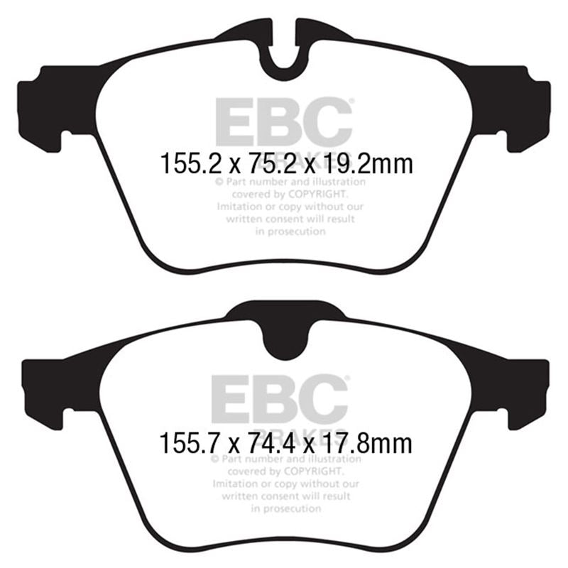 EBC Redstuff Ceramic Low Dust Brake Pads (DP32189C)