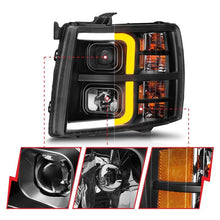 Load image into Gallery viewer, ANZO USA Projector Headlight Set for 2007-2013 Chevrolet Silverado 1500 (111545)