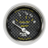 AutoMeter Carbon Fiber Gauge Fuel Level 2 1/16in 16e To 158f Elec Carbon Fiber (4718)