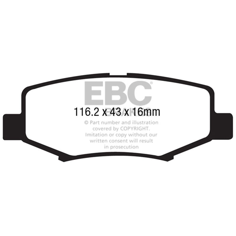 EBC Yellowstuff Street And Track Brake Pads (DP41799R)