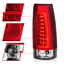 Load image into Gallery viewer, ANZO USA Tail Light Assembly, LED, Red/Clear Lens, Chrome Housing, Pair, (311346)