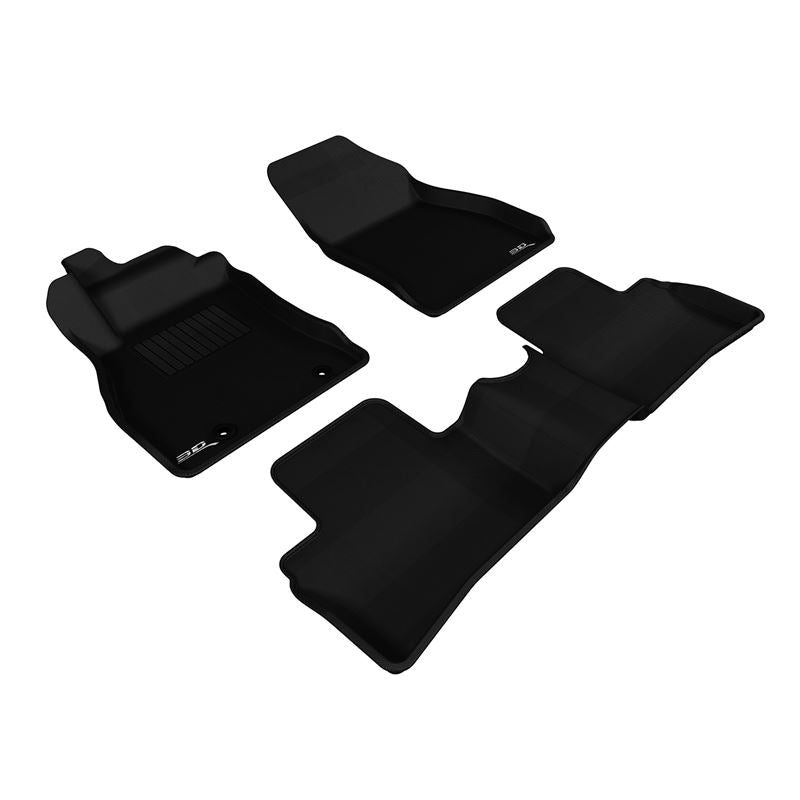 3D Maxpider KAGU Floor Mat, BLACK, 1ST ROW/2ND ROW (L1NS06401509)