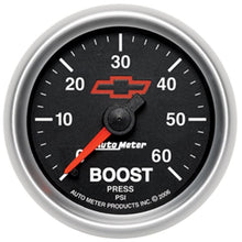 Load image into Gallery viewer, AutoMeter GM Performance Parts 2-1/16in 0-60 PSI Mechanical Boost Gauge (3605-00406)