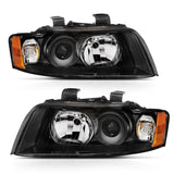 ANZO USA Projector Headlight Set, Black, G2, Halogen Type, Pair, (121528)