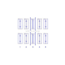 King Engine Bearings Main Bearing Set for 1966-1974 BMW 2002 (MB 544AM)