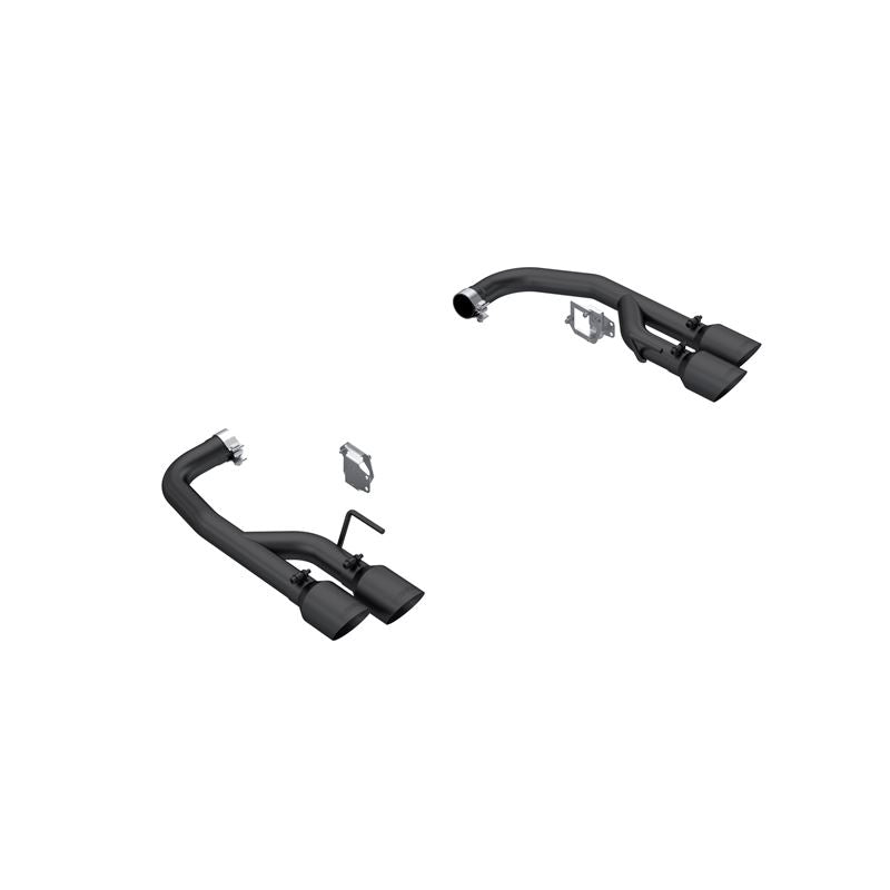 MBRP Exhaust 2.5in. Axle-Back with Quad 4in.Tips Race Version BLK (S7281BLK)