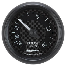 Load image into Gallery viewer, AutoMeter GT Series 52mm Mechanical 30 In Hg/30 psi Vacuum/Boost Gauge (8003)