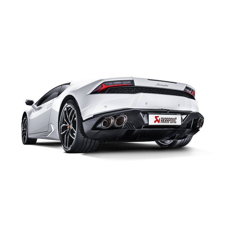 Akrapovic 16-16 Lamborghini Huracan LP 580-2 Coupe/Spyder Slip-On Line (Titanium) w/ Carbon Tips (MTP-LA/TI/2)