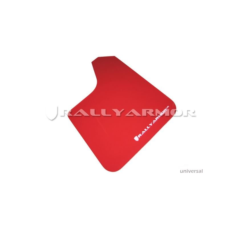 Rally Armor Red Mud Flap/White Logo (MF12-UR-RD/WH)