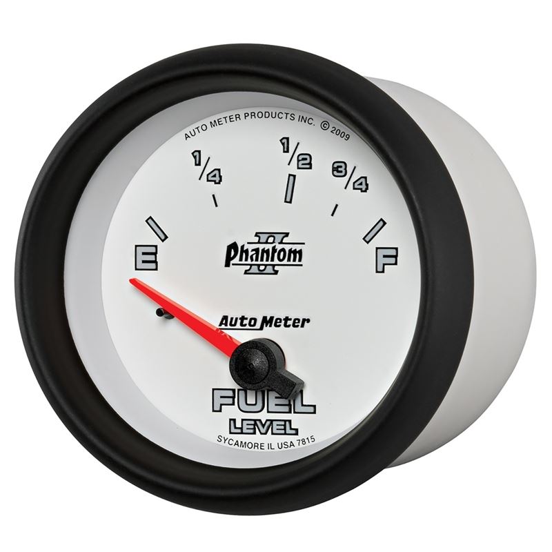 AutoMeter Phantom II 2-5/8in / 73 Ohms Empty - 10 Ohms Full Electrical Fuel Level Gauge (7815)