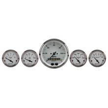 Load image into Gallery viewer, AutoMeter American Platinum 5PC. (3-3/8in. and 2-1/16in.) GPS Speedometer Gauge Kit (1950)