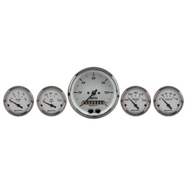 AutoMeter American Platinum 5PC. (3-3/8in. and 2-1/16in.) GPS Speedometer Gauge Kit (1950)