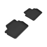 3D Maxpider Custom Fit KAGU Floor Mat (BLACK) Compatible for BMW 4 SERIES 2021-2024 - Second Row (L1BM12021509)