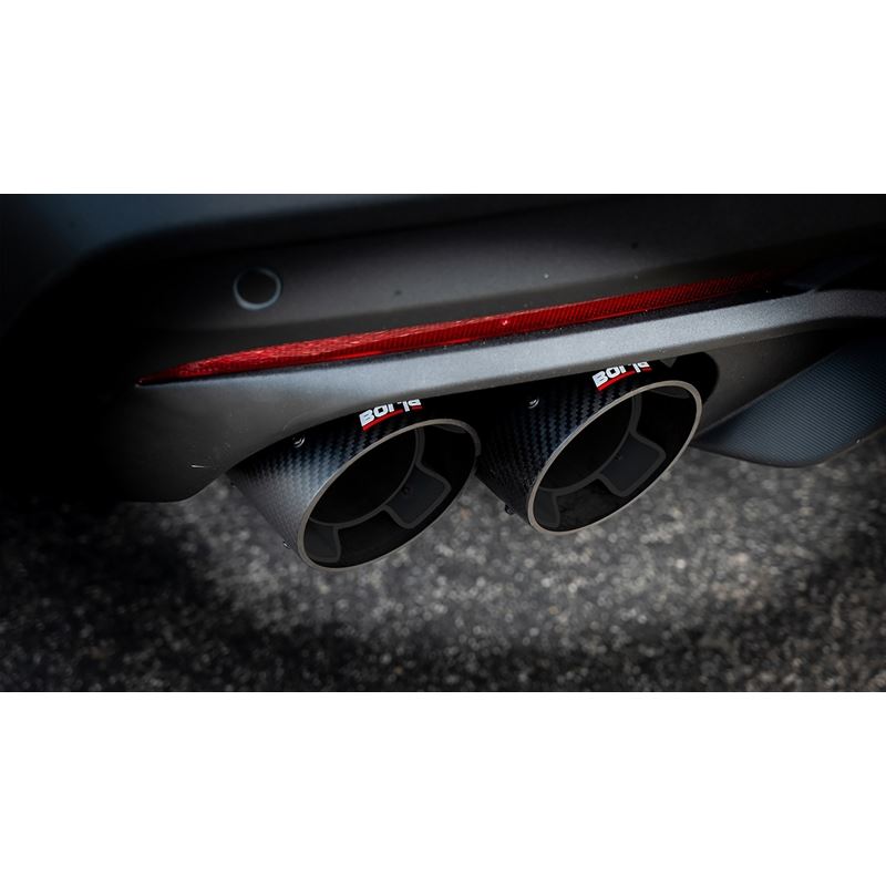 Borla w/ Active Exhaust S-Type Axle-Back Exhaust System - Carbon Fiber for 2024 Ford Mustang GT 5.0L V8 (11985CFBA)