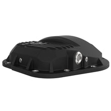 Load image into Gallery viewer, aFe Pro Series Dana 60 Front Differential Cover Black w/ Machined Fins (46-71100B)