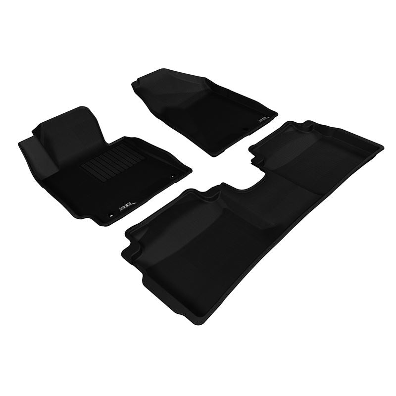 3D Maxpider KAGU Floor Mat, BLACK, 1ST ROW/2ND ROW (L1KA01701509)