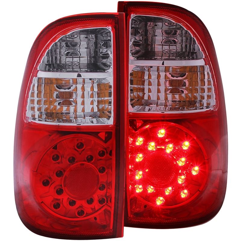 ANZO USA 2005-2006 Toyota Tundra LED Taillights Red/Clear (311117)