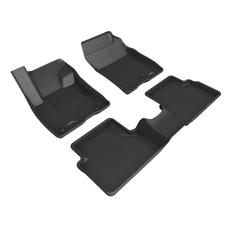 3D Maxpider KAGU Floor Mat, BLACK, 1ST ROW/2ND ROW (L1FR14501509)