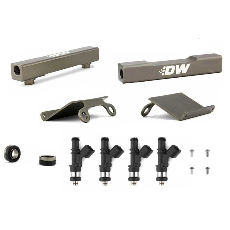 Deatschwerks Subaru side feed to top feed fuel rail conversion kit and 2200cc fuel injectors (6-101-2200)