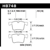 Hawk Performance Performance Ceramic Brake Pads (HB748Z.723)