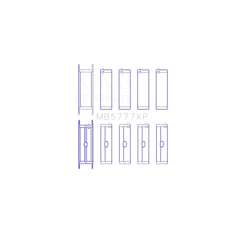 King Engine Bearings Main Bearing Set for 2001-2006 GMC Sierra 1500 HD (MB5777XP STDX)