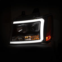 Load image into Gallery viewer, ANZO USA Projector Headlights w/Plank Style Switchback, Black w/Amber, Pair (111402)