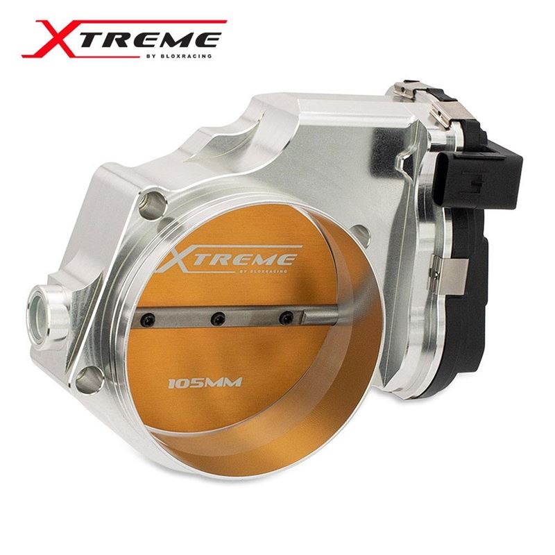 Blox Racing 2015+ Dodge Hellcat / Jeep Trackhawk 6.2L 105mm Electronic Billet Throttle Body - Silver (BXIM-00255-SI)