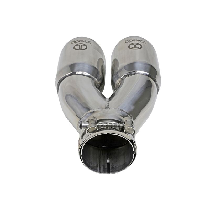 afe MACH Force-Xp 304 Stainless Steel Clamp-on Exhaust Tip Polished (49T25364-P10)