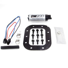 Load image into Gallery viewer, Deatschwerks DW200 series, 255lph in-tank fuel pump w/ install kit (9-201-1028)