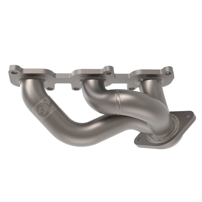 aFe Twisted Steel 409 Stainless Steel Shorty Header w/ Titanium Coating for 2011-2017 Ford Mustang(48-43031-T)