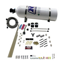 Load image into Gallery viewer, Nitrous Express 8 Cyl Dry Direct Port 2 Solenoids Nitrous Kit (200-600HP) w/15lb Bottle (93006-15)