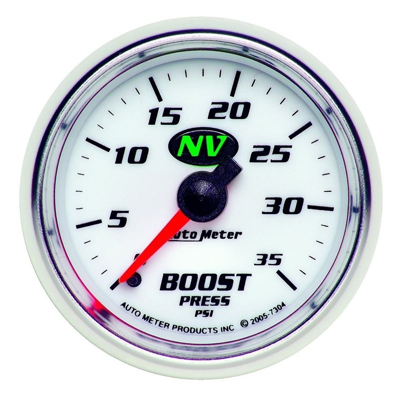 AutoMeter NV 52mm 0-35 PSI Boost Mechanical Gauge (7304)