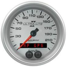 Load image into Gallery viewer, AutoMeter Ultra-Lite II 3-3/8in. 225KM/H (GPS) Speedometer Gauge (4980-M)