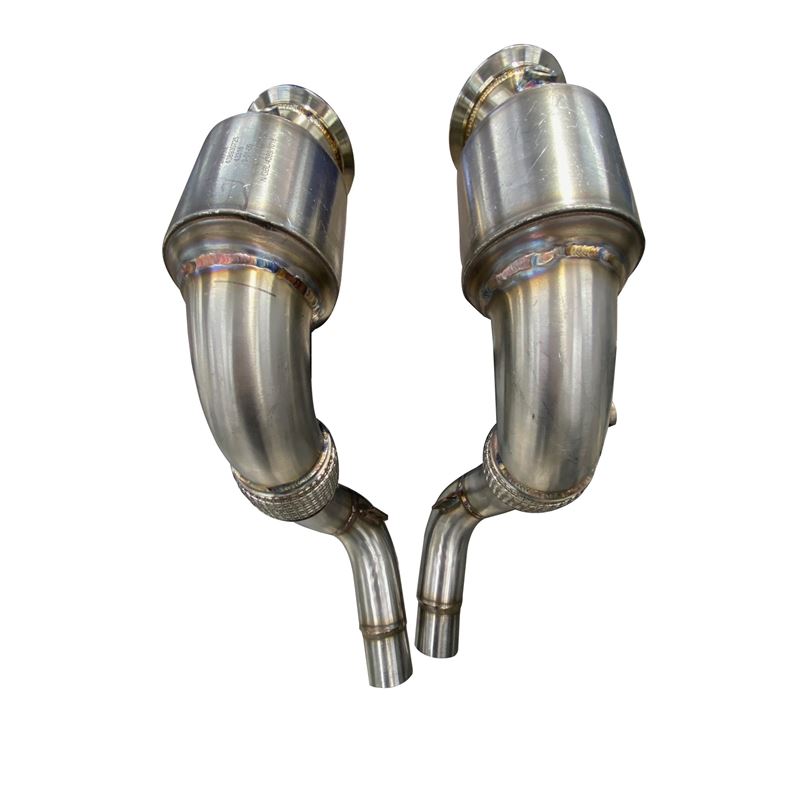 Active Autowerke S63 N63 Catted Downpipes V8 BMW X5 M and X6 M X5 X6 550i 650i (11-041)