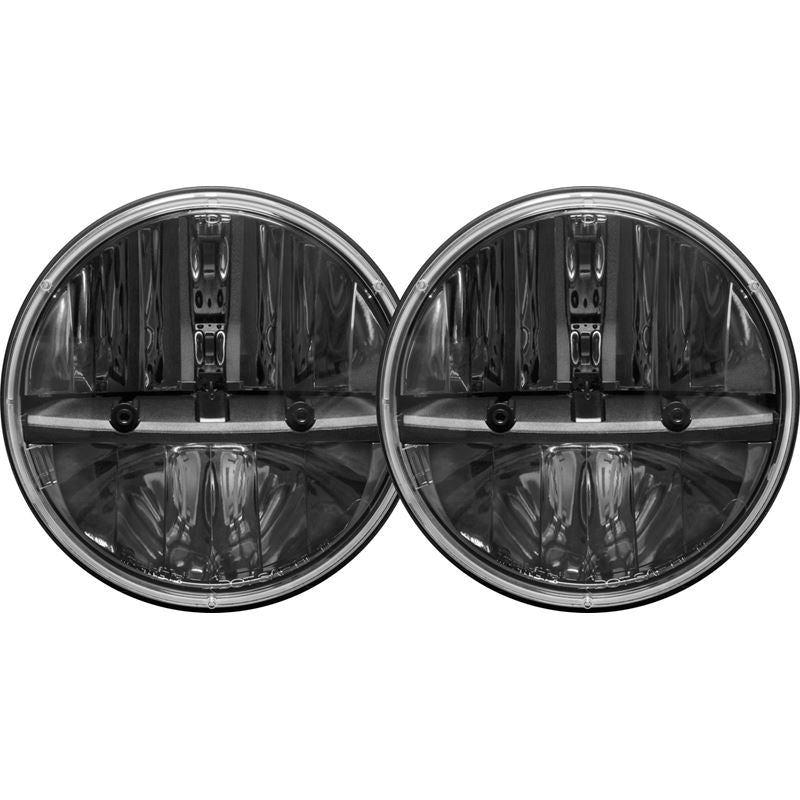 Rigid Industries 7in Round Headlights w/ H13 to H4 Adaptors - Set of 2 (55001)